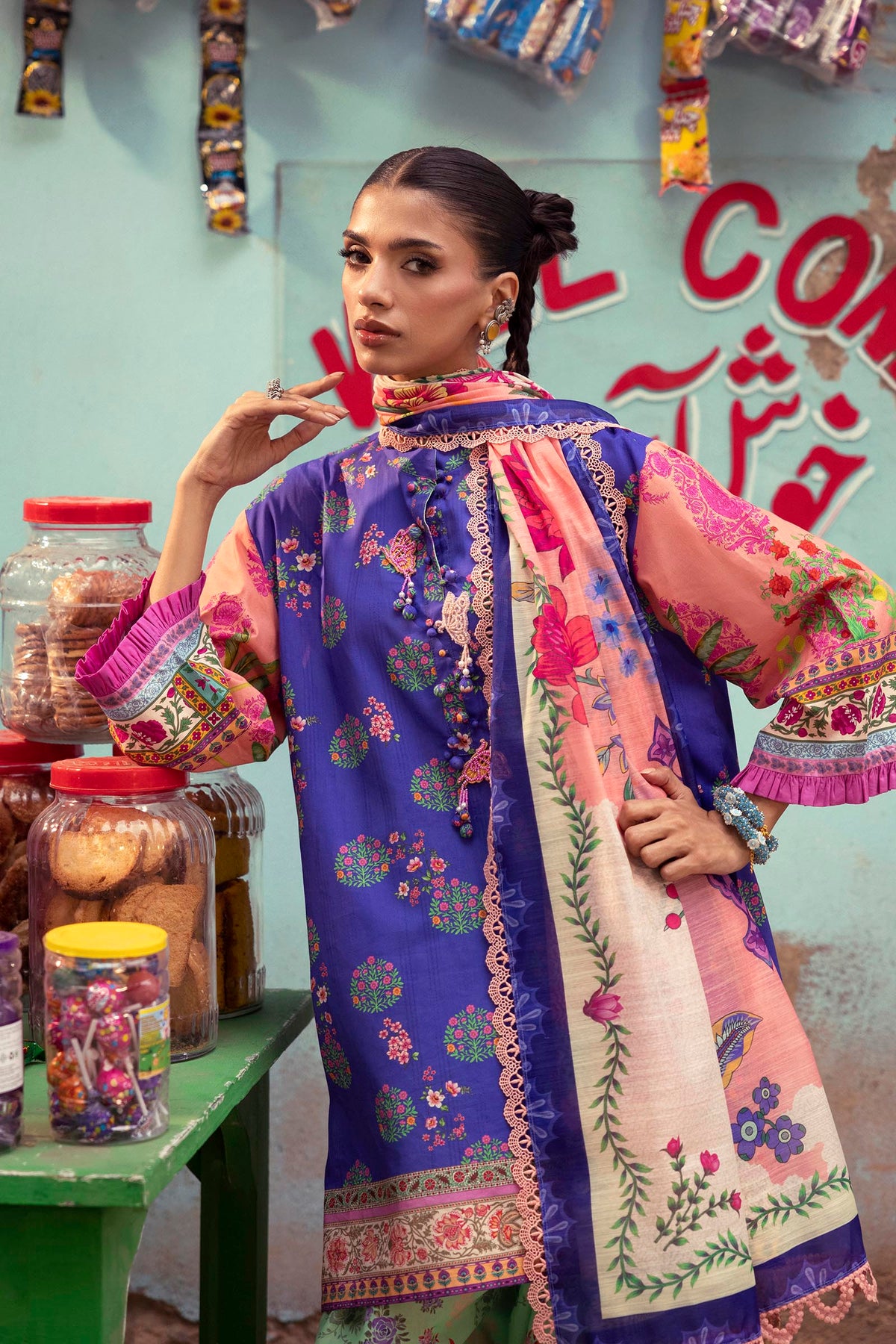 Unstitched Printed 3 Piece Lawn Suit