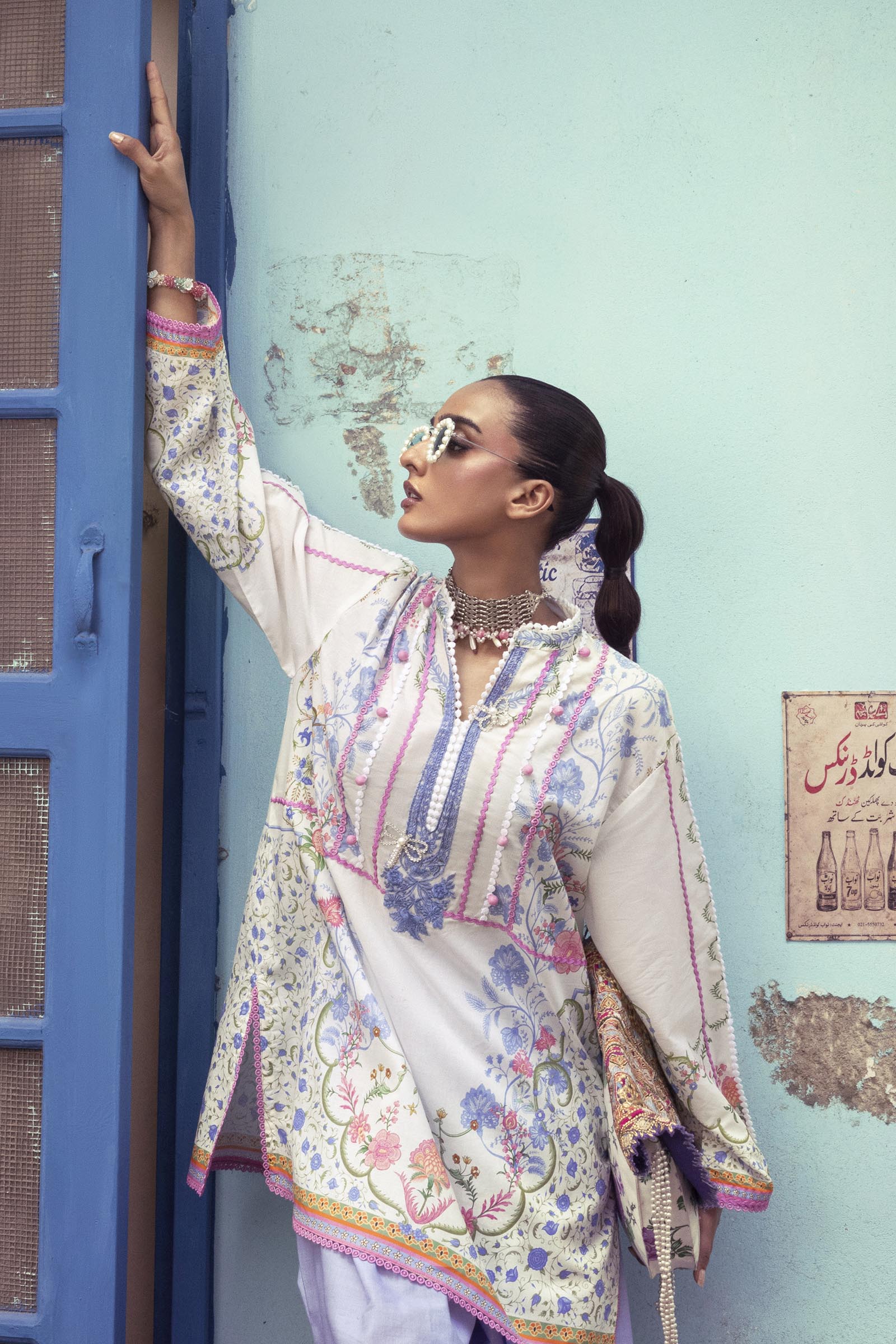 Unstitched Printed 2 Piece Lawn Suit Secondary image