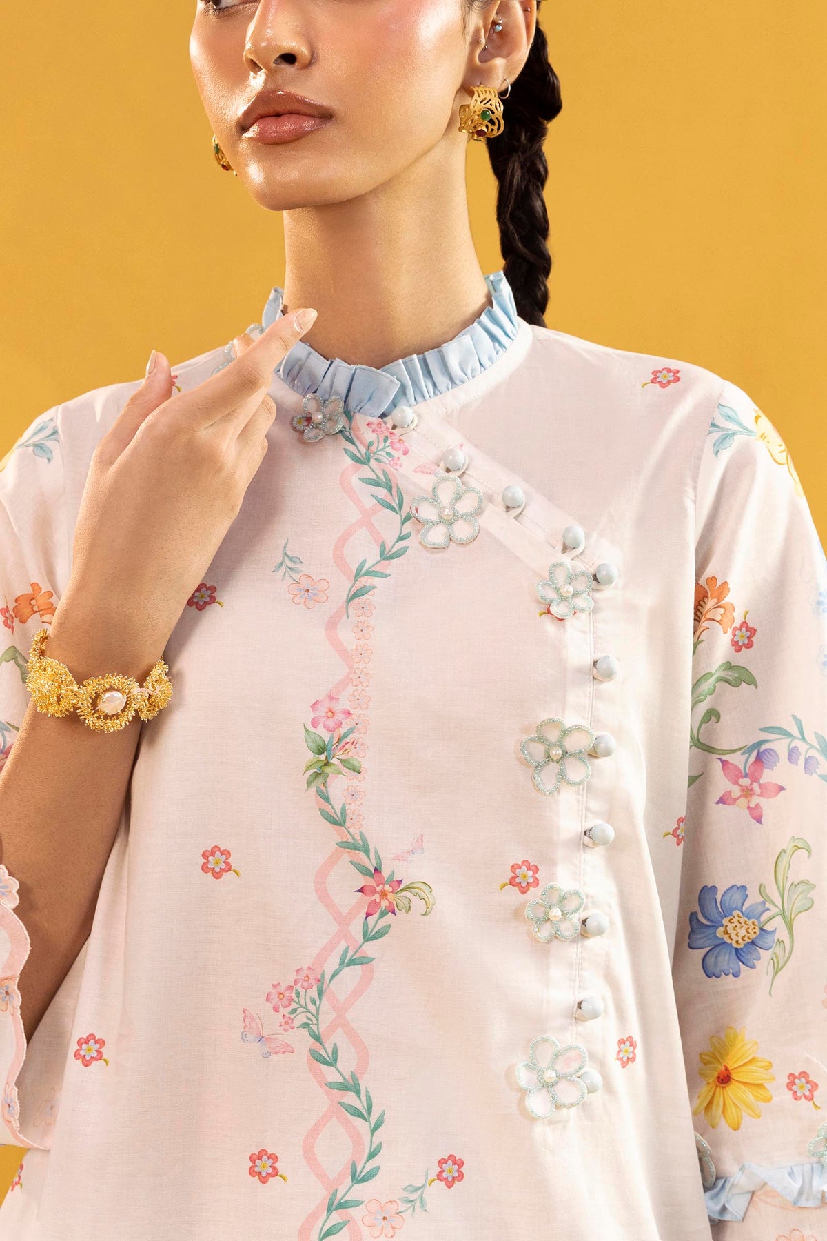 Unstitched Printed 2 Piece Lawn Suit