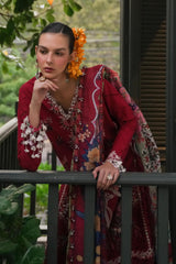 Unstitched Lawn 3 Piece Suit