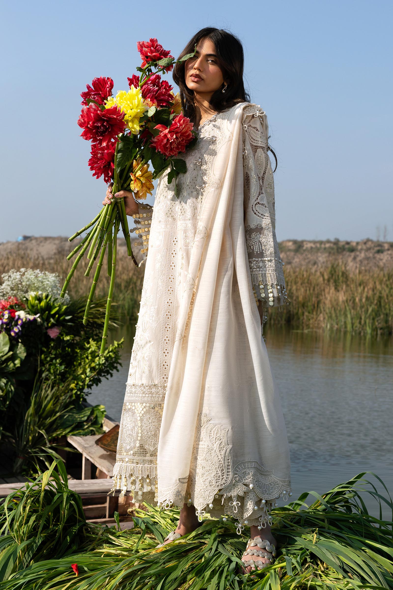 Unstitched Luxury Lawn Suit