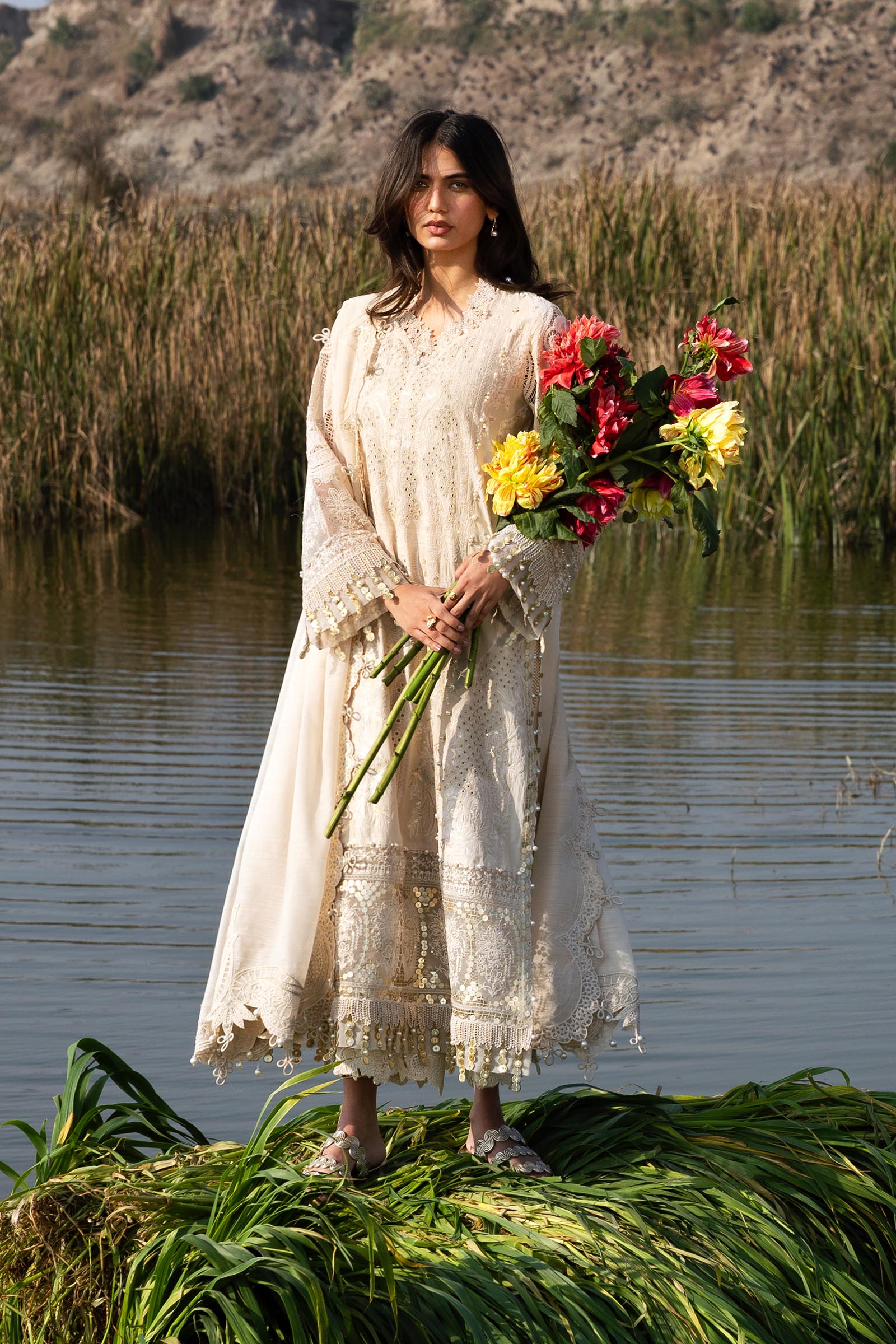 Unstitched Luxury Lawn Suit