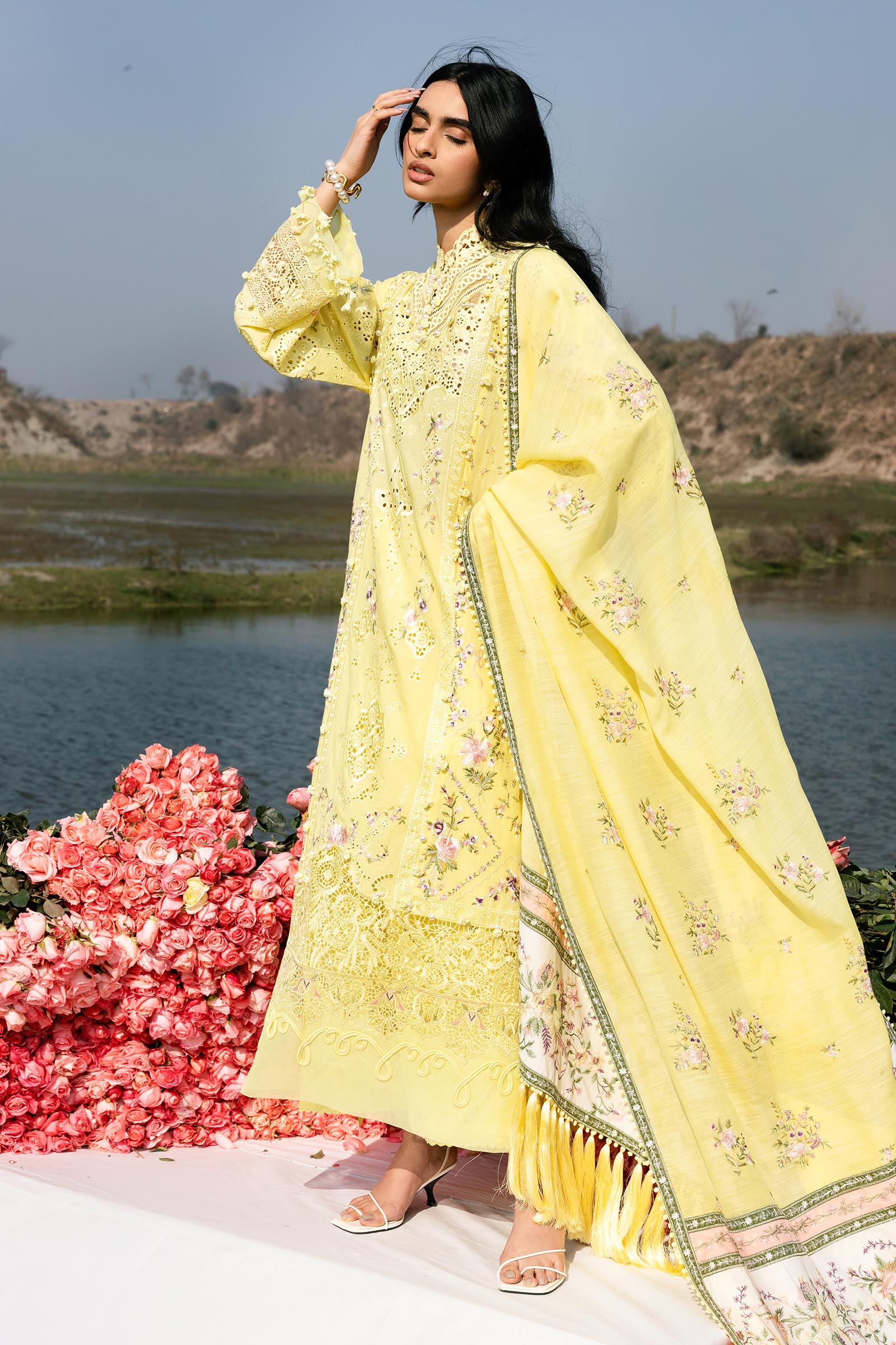Unstitched Luxury Lawn Suit