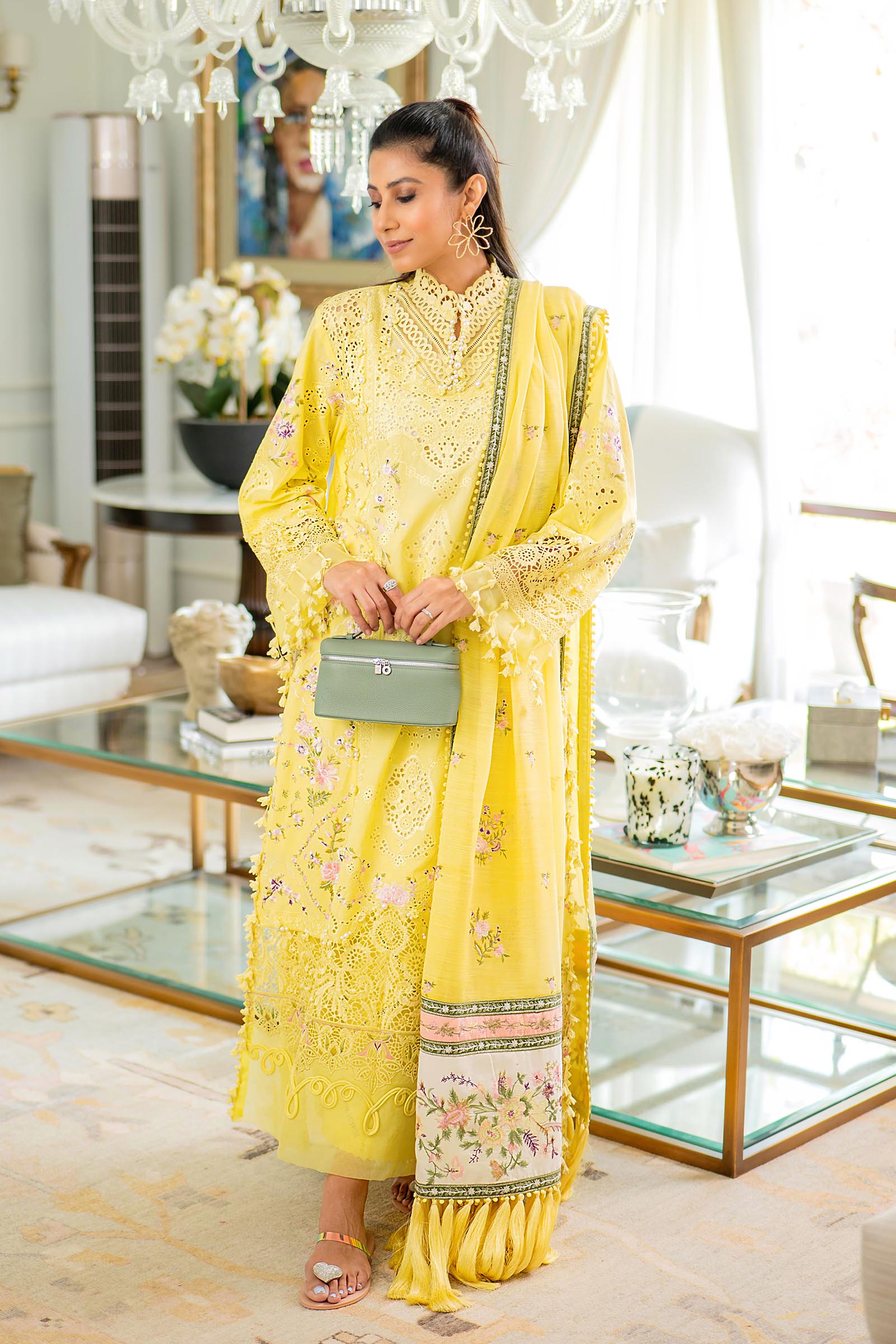 Unstitched Luxury Lawn Suit