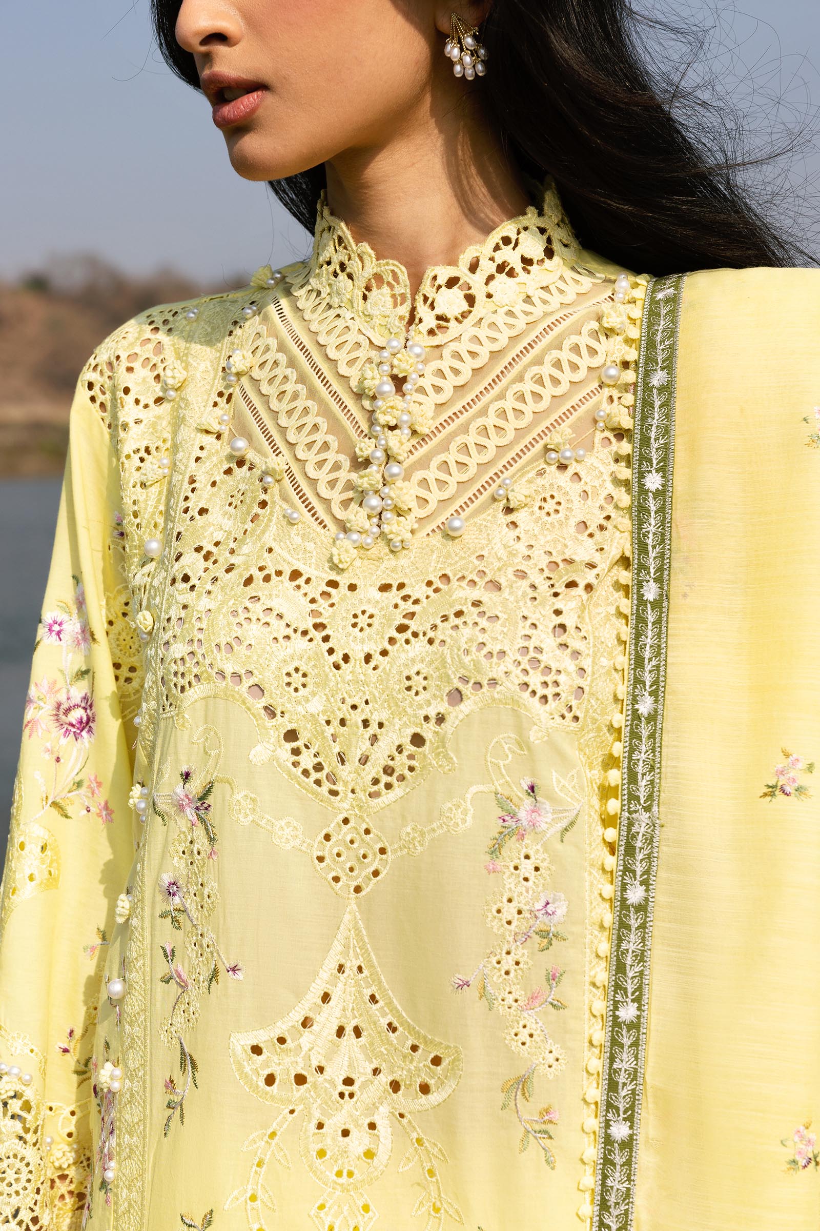 Unstitched Luxury Lawn Suit