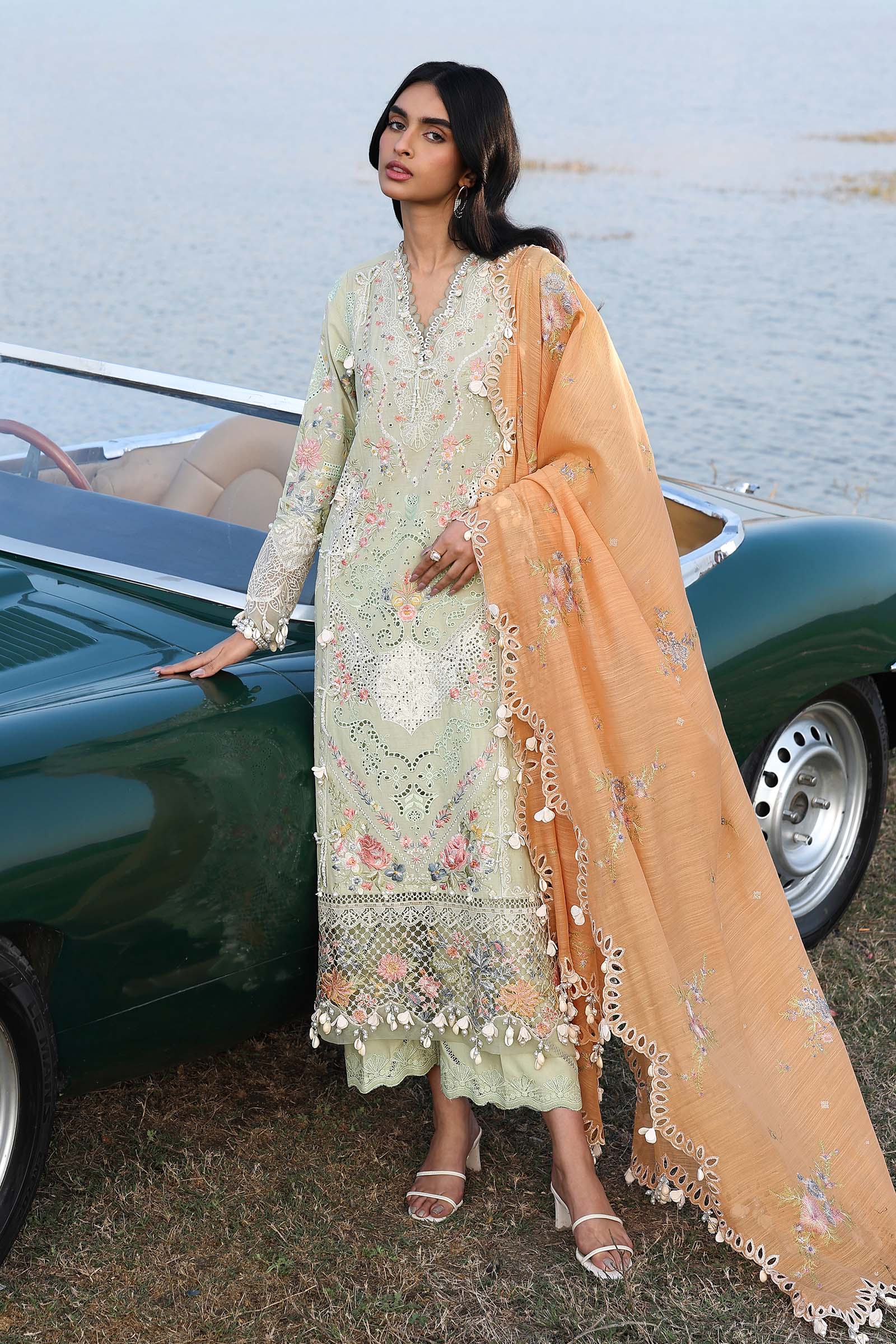 Unstitched Luxury Lawn Suit Main image