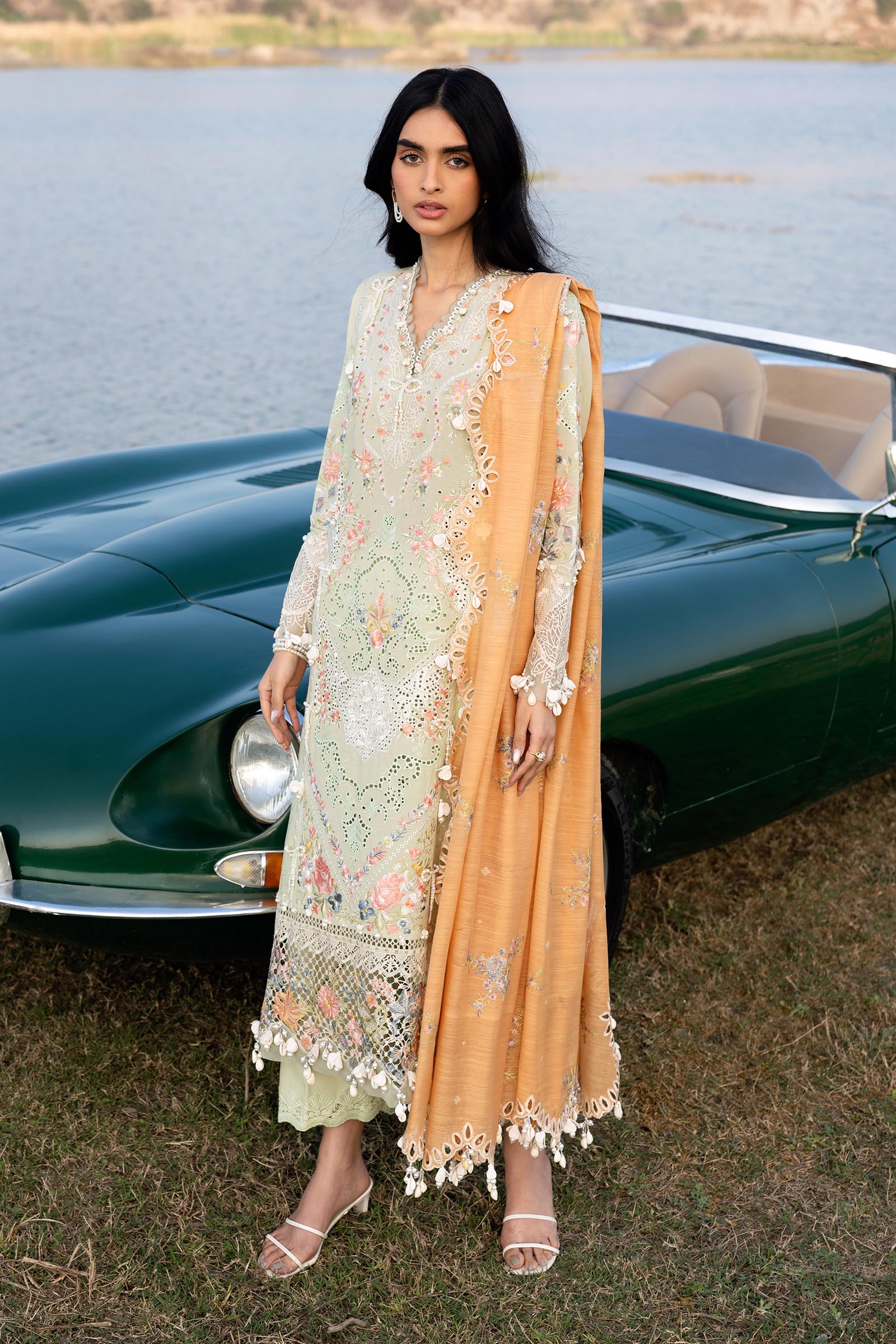 Unstitched Luxury Lawn Suit