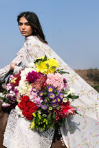 Unstitched Luxury Lawn Woven Net Suit