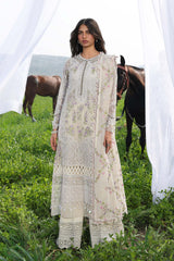 Unstitched Luxury Lawn Woven Net Suit