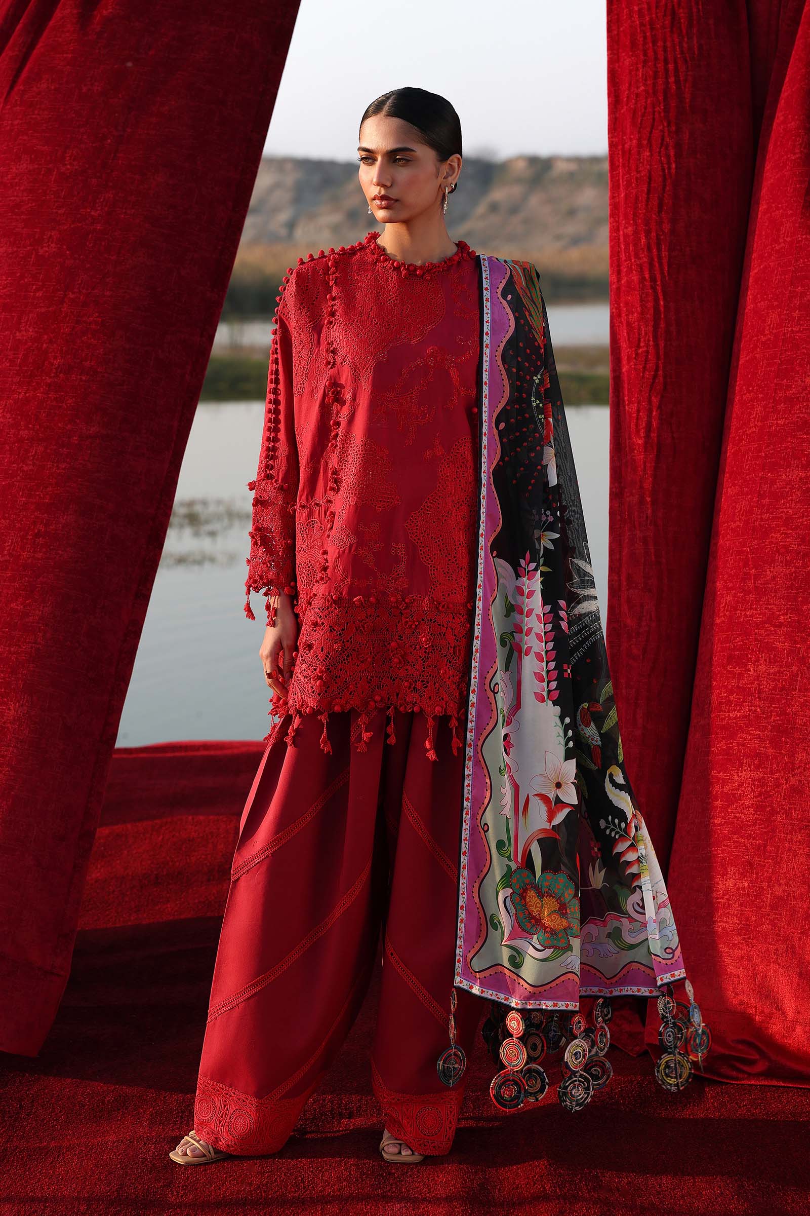 Unstitched Luxury Lawn Suit Main image