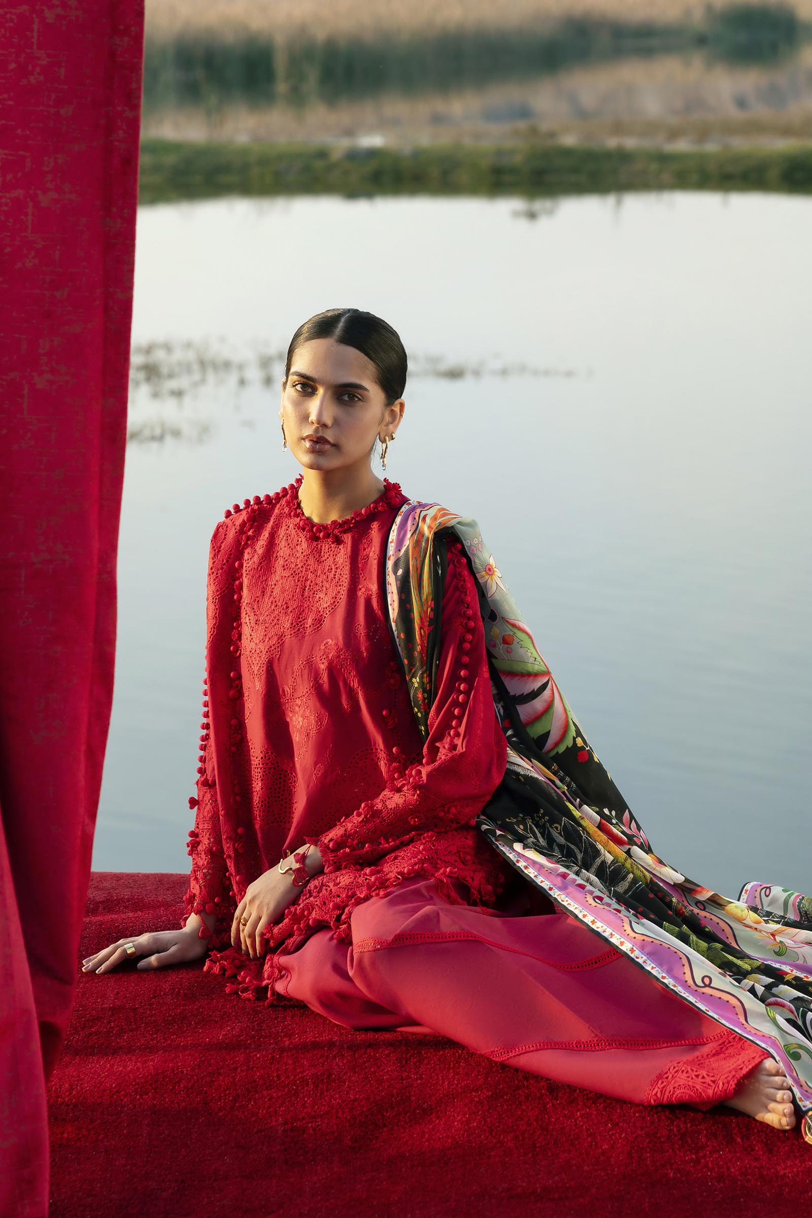Unstitched Luxury Lawn Suit