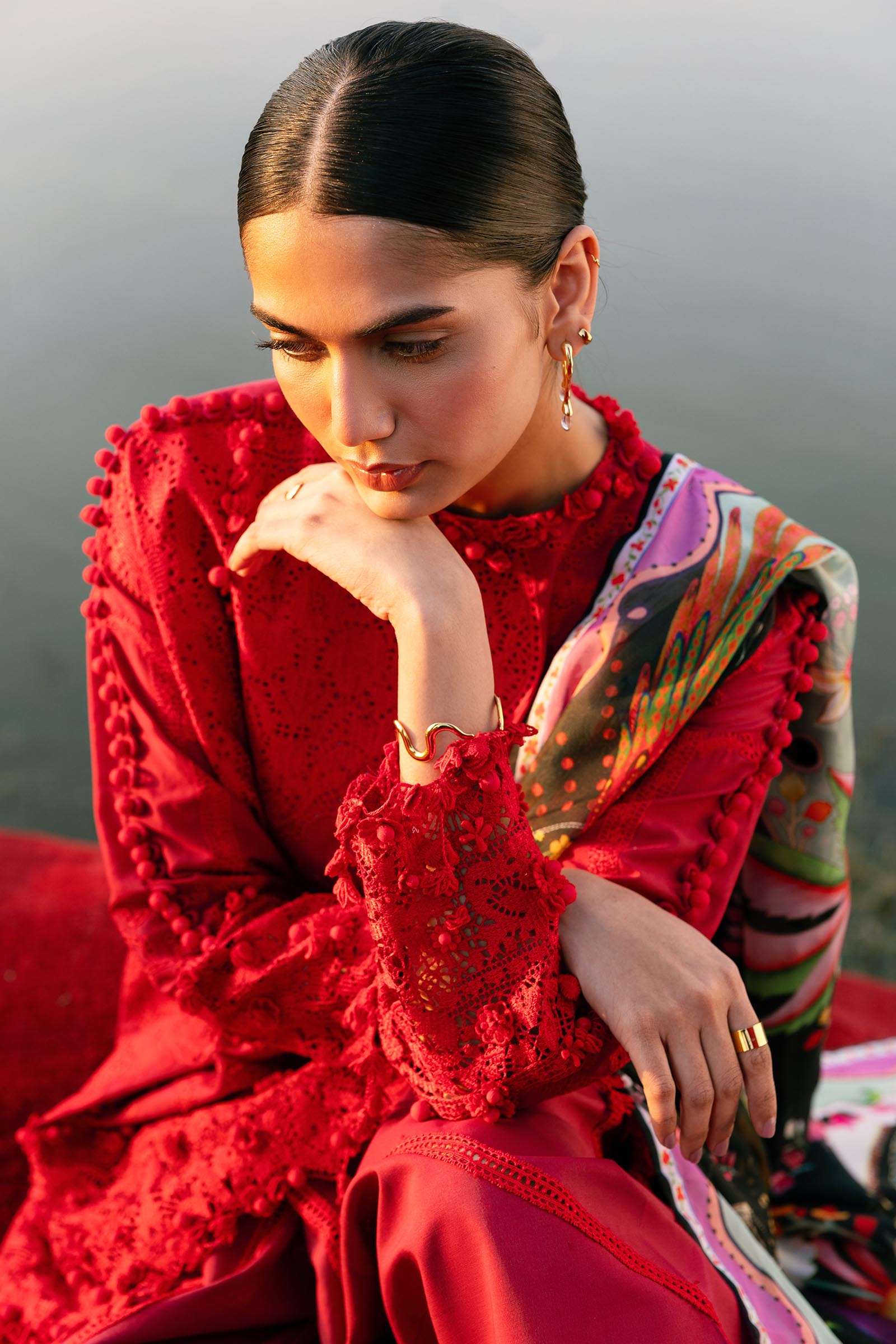 Unstitched Luxury Lawn Suit