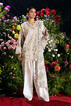 Unstitched Luxury Lawn Woven Net Suit