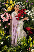 Unstitched Luxury Lawn Woven Net Suit