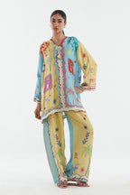 Stitched Printed Linen Shirt+ Shalwar