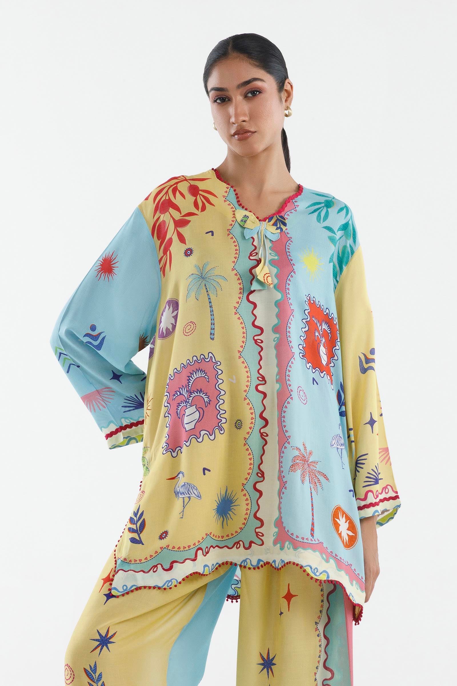 Stitched Printed Linen Shirt+ Shalwar Secondary image