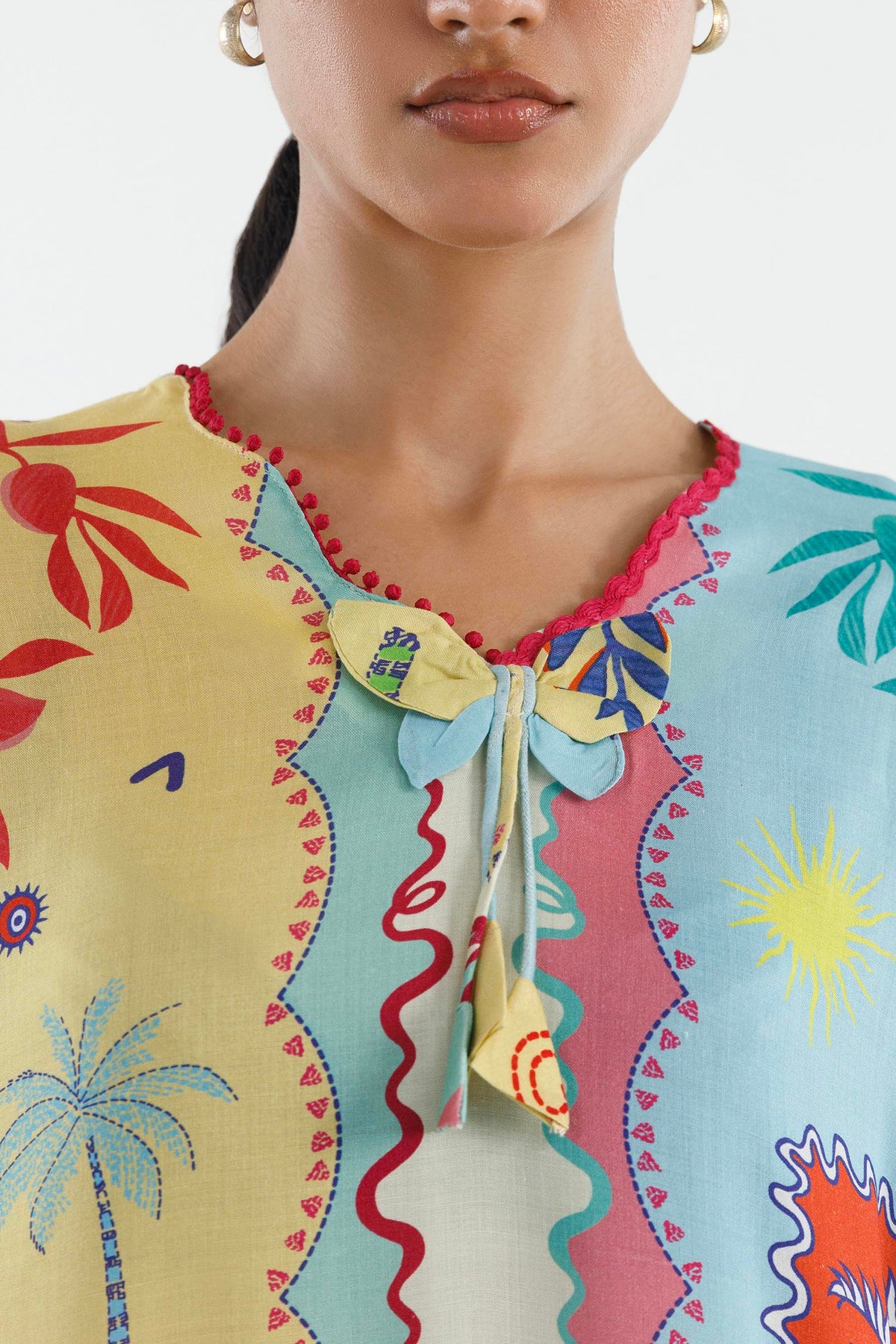 Stitched Printed Linen Shirt+ Shalwar