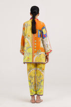 Stitched Printed Lawn Shirt+ Culotte
