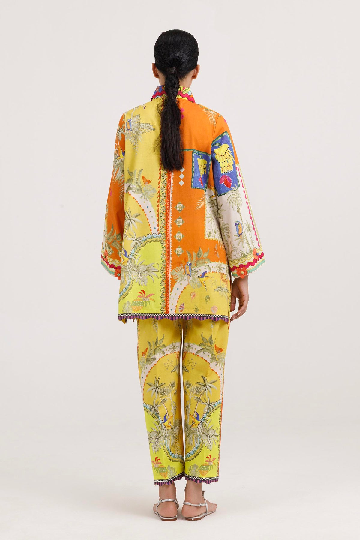 Stitched Printed Lawn Shirt+ Culotte