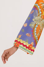 Stitched Printed Lawn Shirt+ Culotte