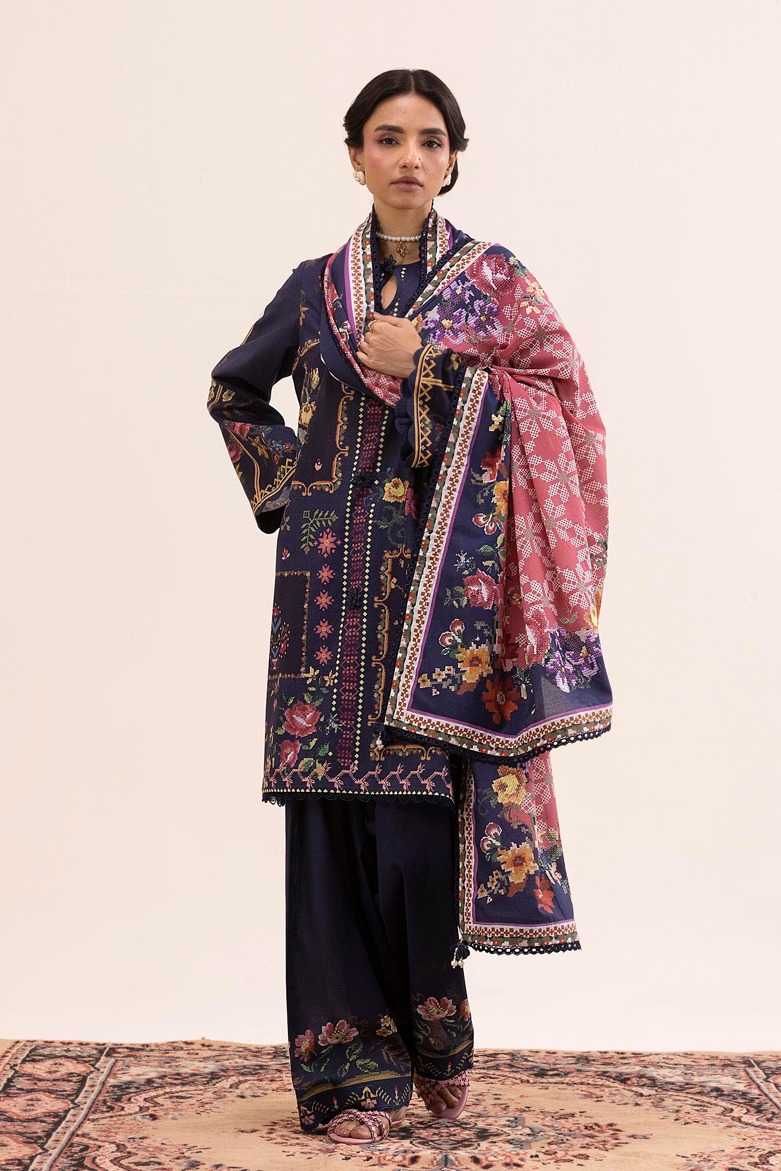 Sana Safinaz Unstitched 3 Piece Lawn Suit, view 1