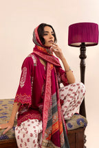 Unstitched 3 Piece Lawn Suit