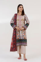 Unstitched 3 Piece Lawn Suit