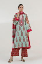 Unstitched 3 Piece Lawn Suit