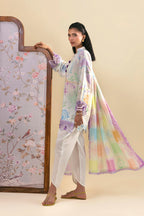 Unstitched Embroidered 3 Piece Lawn Suit
