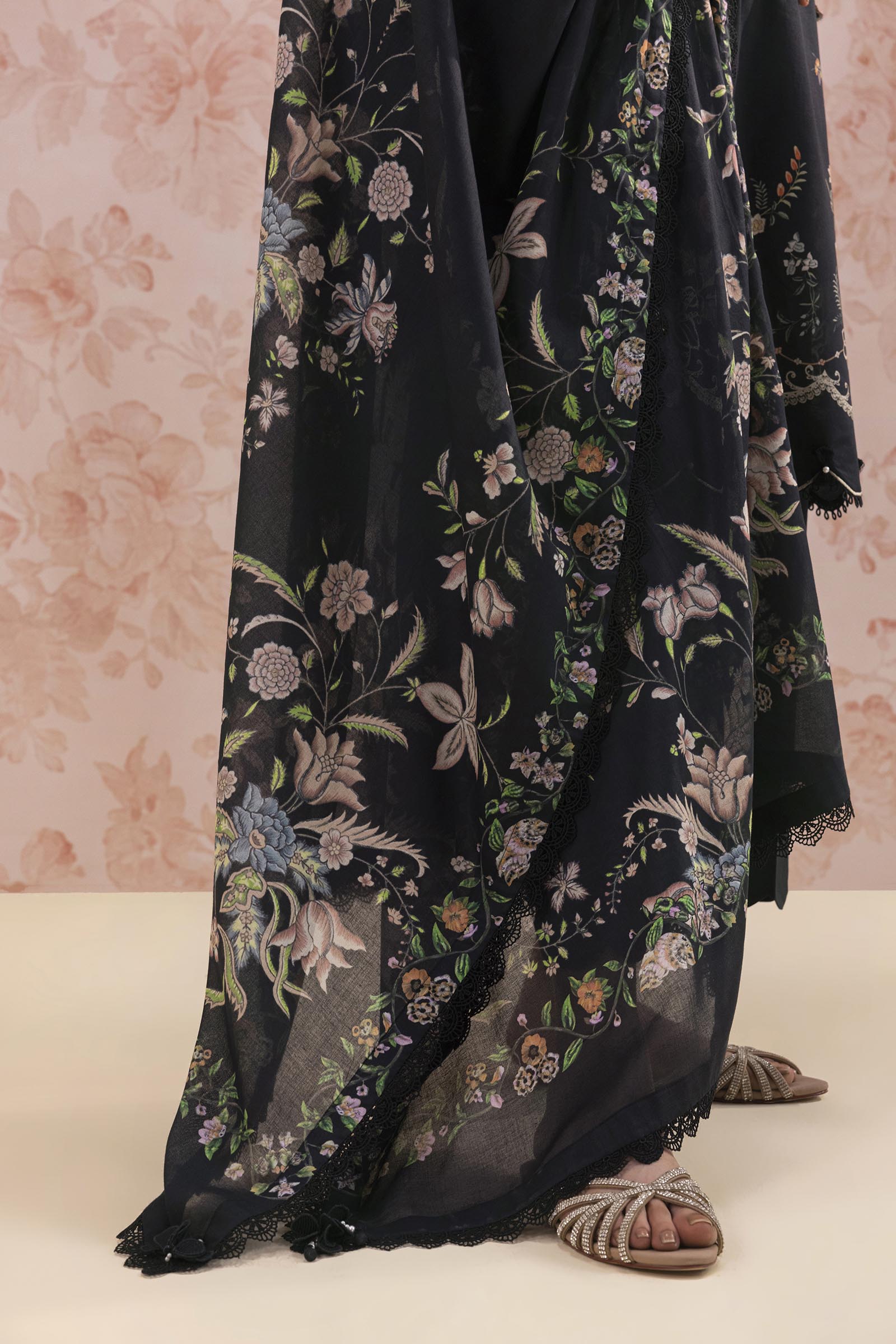 Unstitched Embroidered 3 Piece Lawn Suit