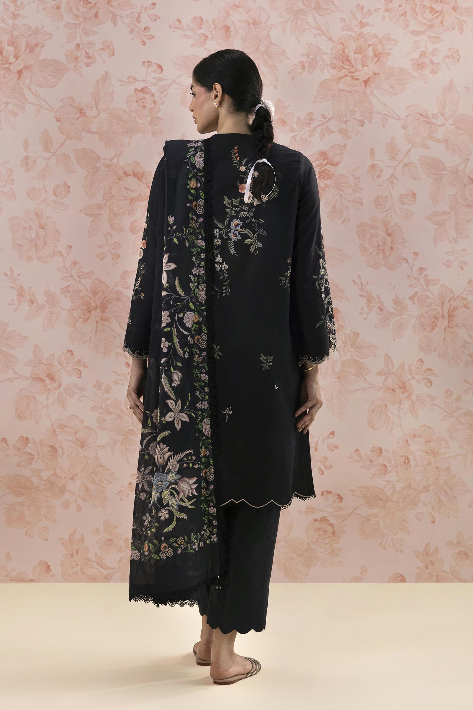 Unstitched Embroidered 3 Piece Lawn Suit