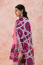 Unstitched Embroidered 3 Piece Lawn Suit