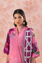 Unstitched Embroidered 3 Piece Lawn Suit