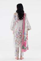 Unstitched Embroidered 3 Piece Lawn Suit