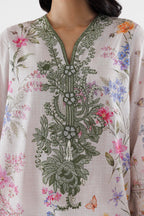 Unstitched Embroidered 3 Piece Lawn Suit
