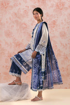 Unstitched Embroidered 3 Piece Lawn Suit
