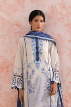 Unstitched Embroidered 3 Piece Lawn Suit