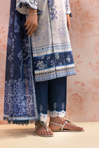 Unstitched Embroidered 3 Piece Lawn Suit