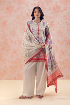 Unstitched Embroidered 3 Piece Lawn Suit