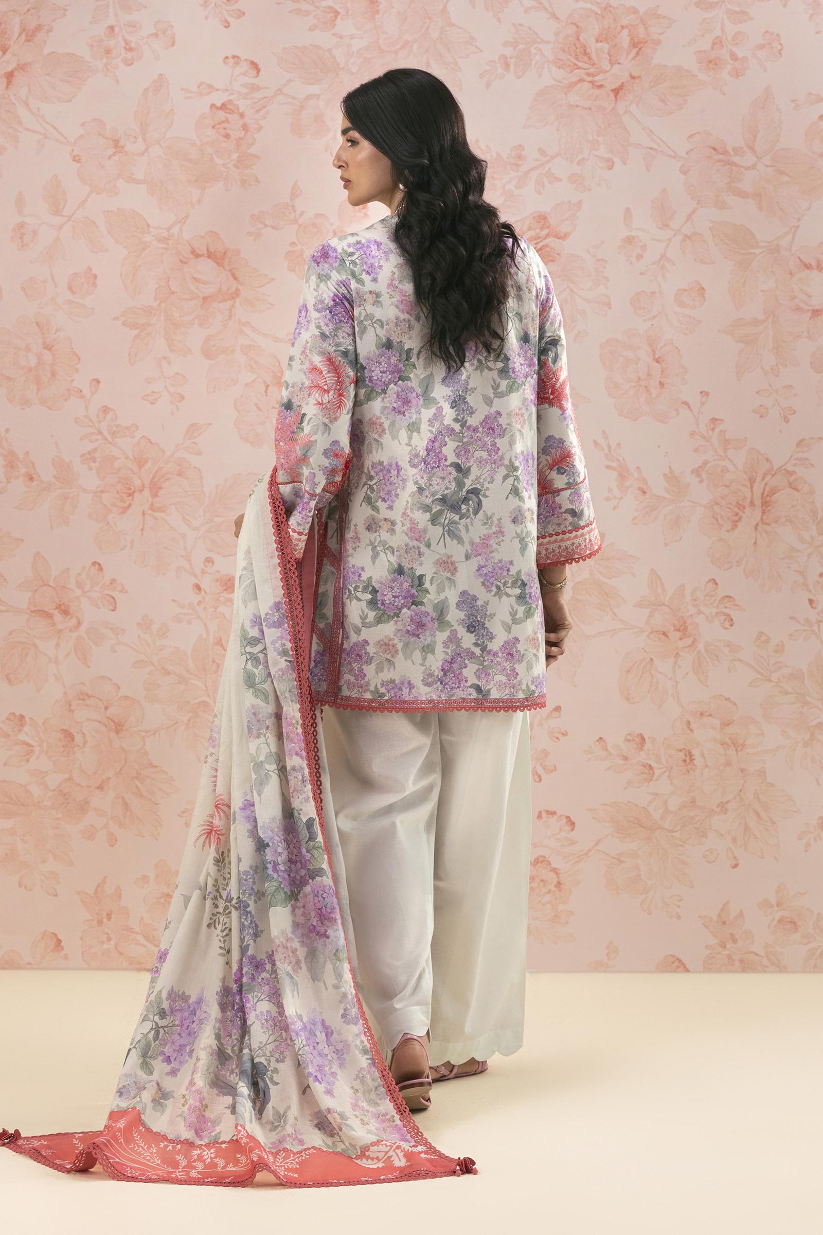 Unstitched Embroidered 3 Piece Lawn Suit