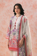 Unstitched Embroidered 3 Piece Lawn Suit
