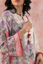 Unstitched Embroidered 3 Piece Lawn Suit