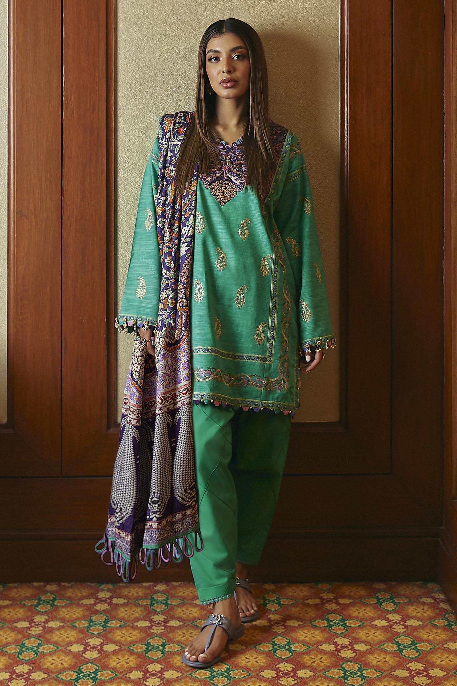 Unstitched 3 Piece Dyed Slub Suit