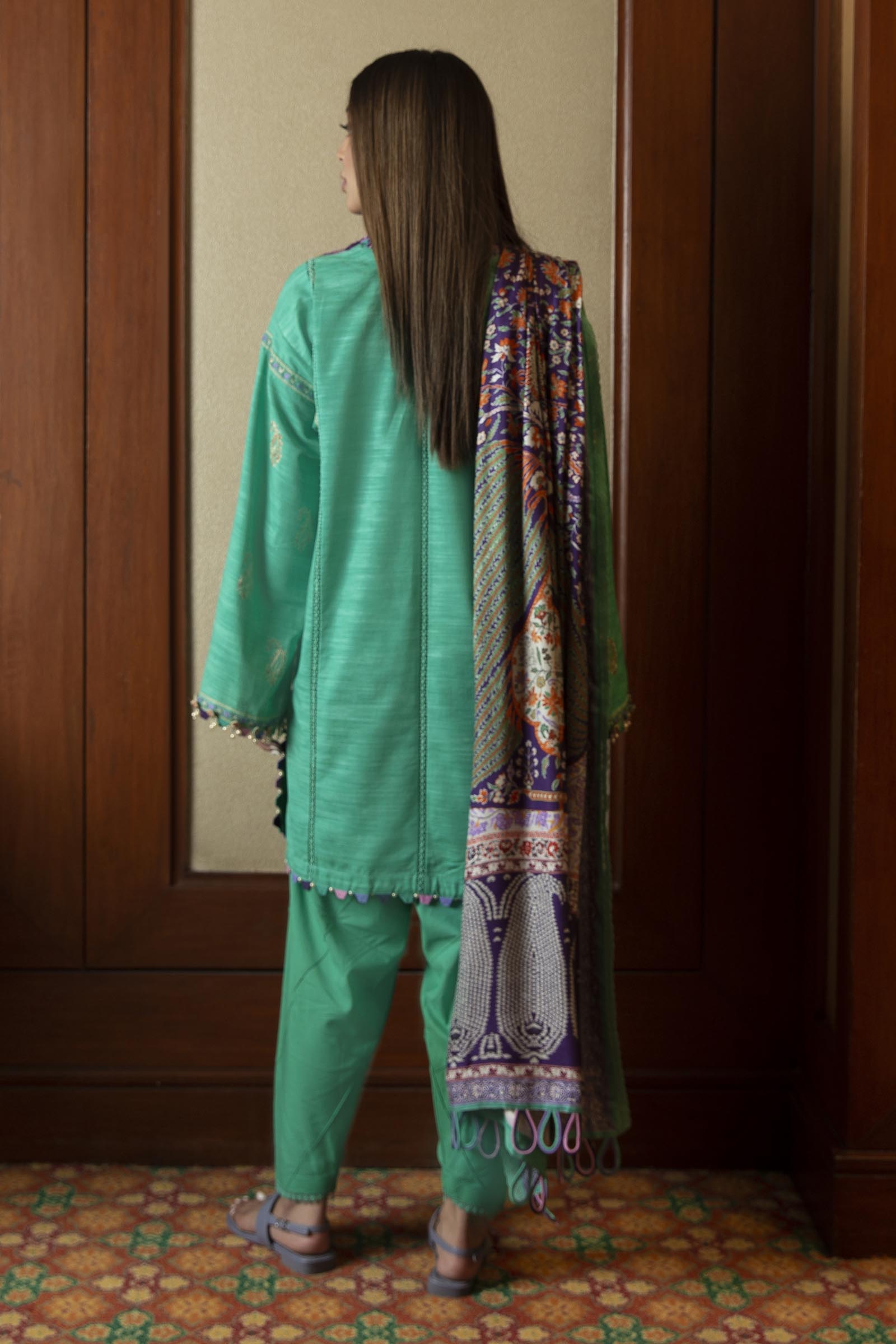 Unstitched 3 Piece Dyed Slub Suit