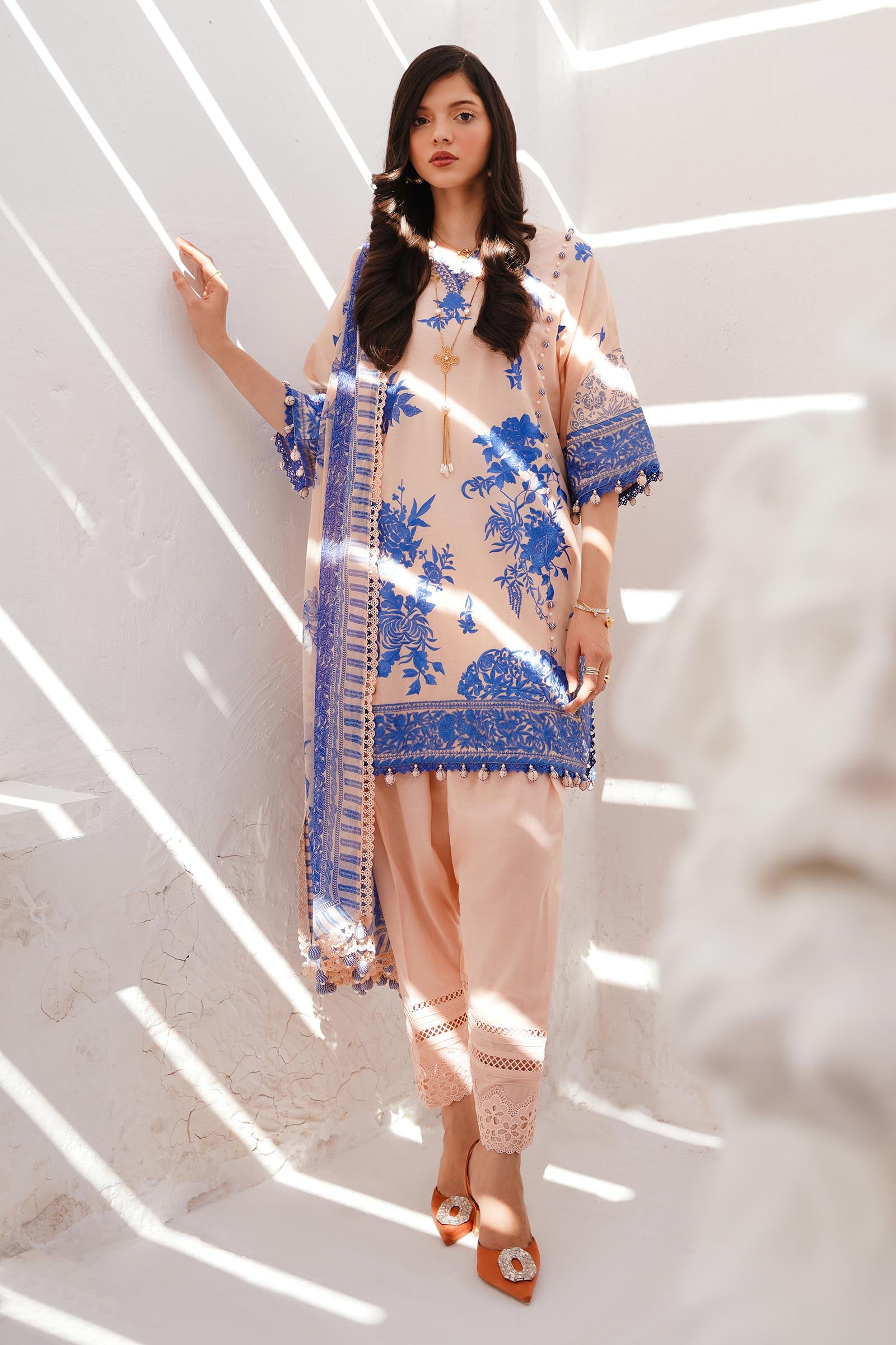 Unstitched 3 Piece Lawn Suit