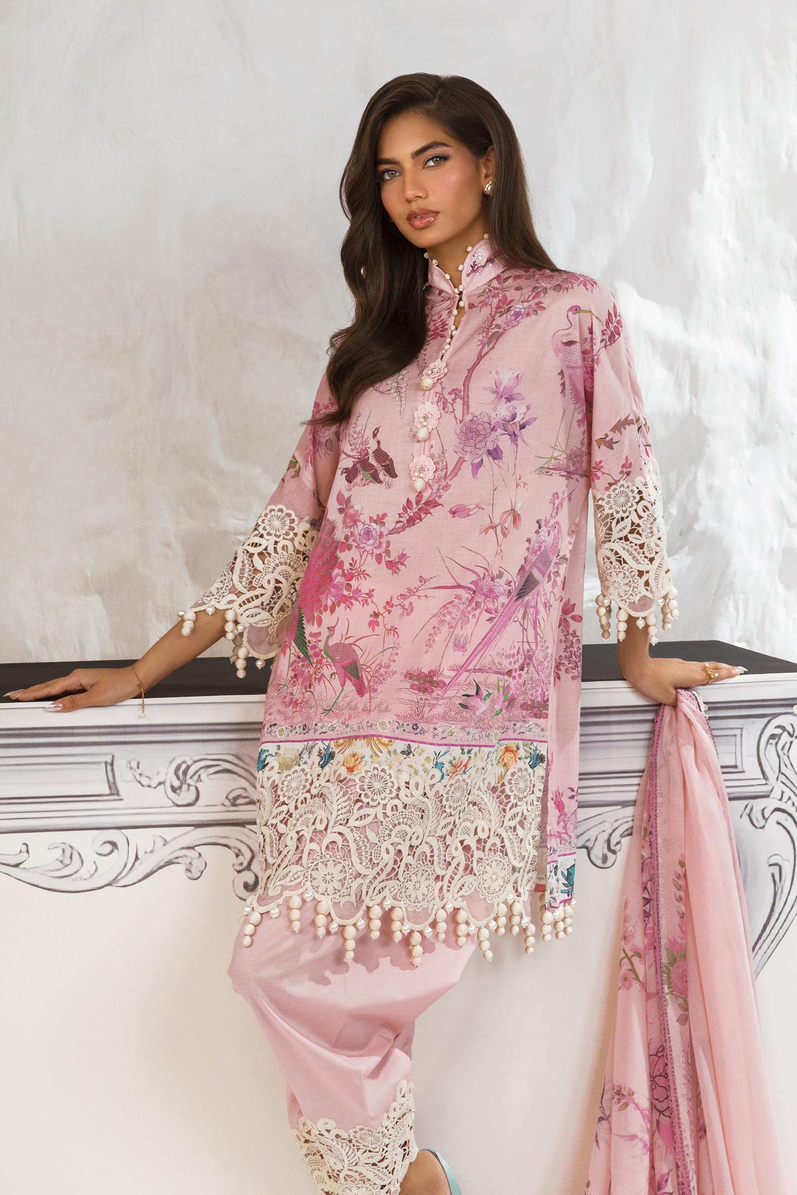 Unstitched 3 Piece Lawn Suit
