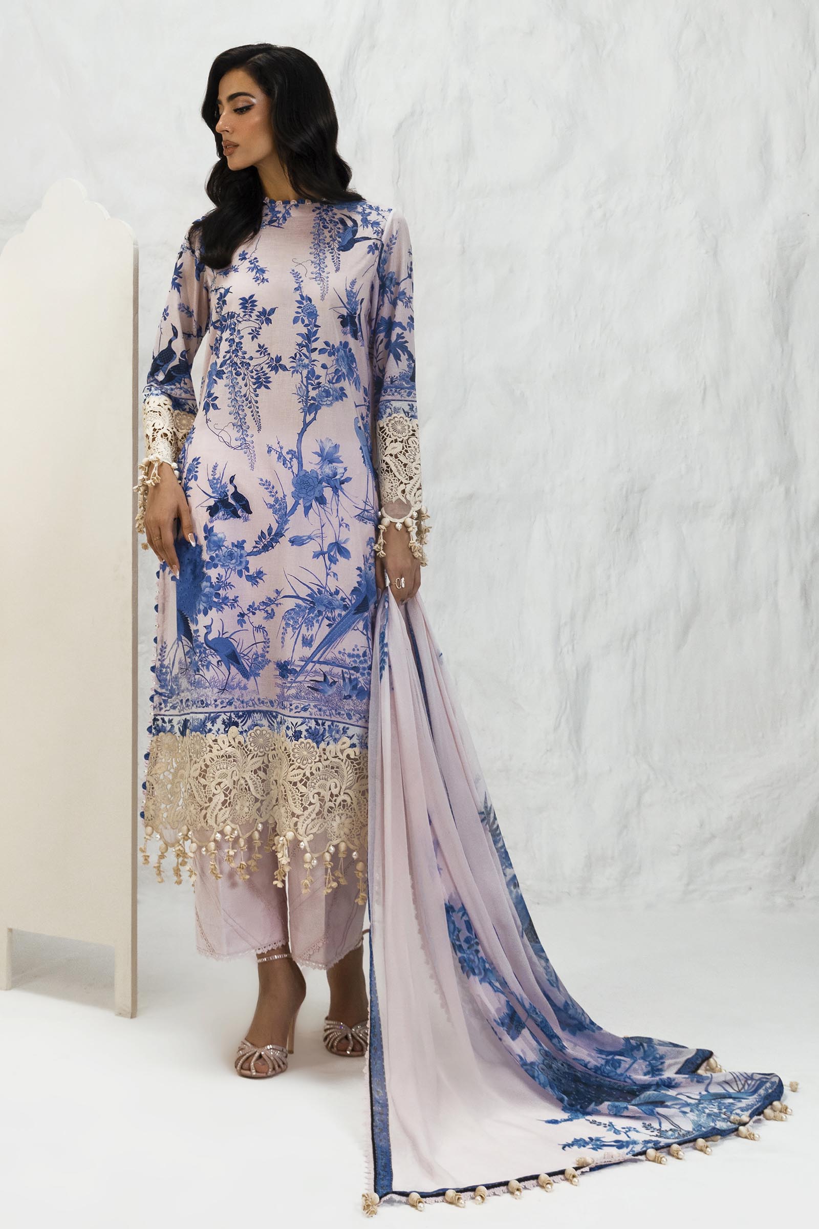Unstitched 3 Piece Lawn Suit