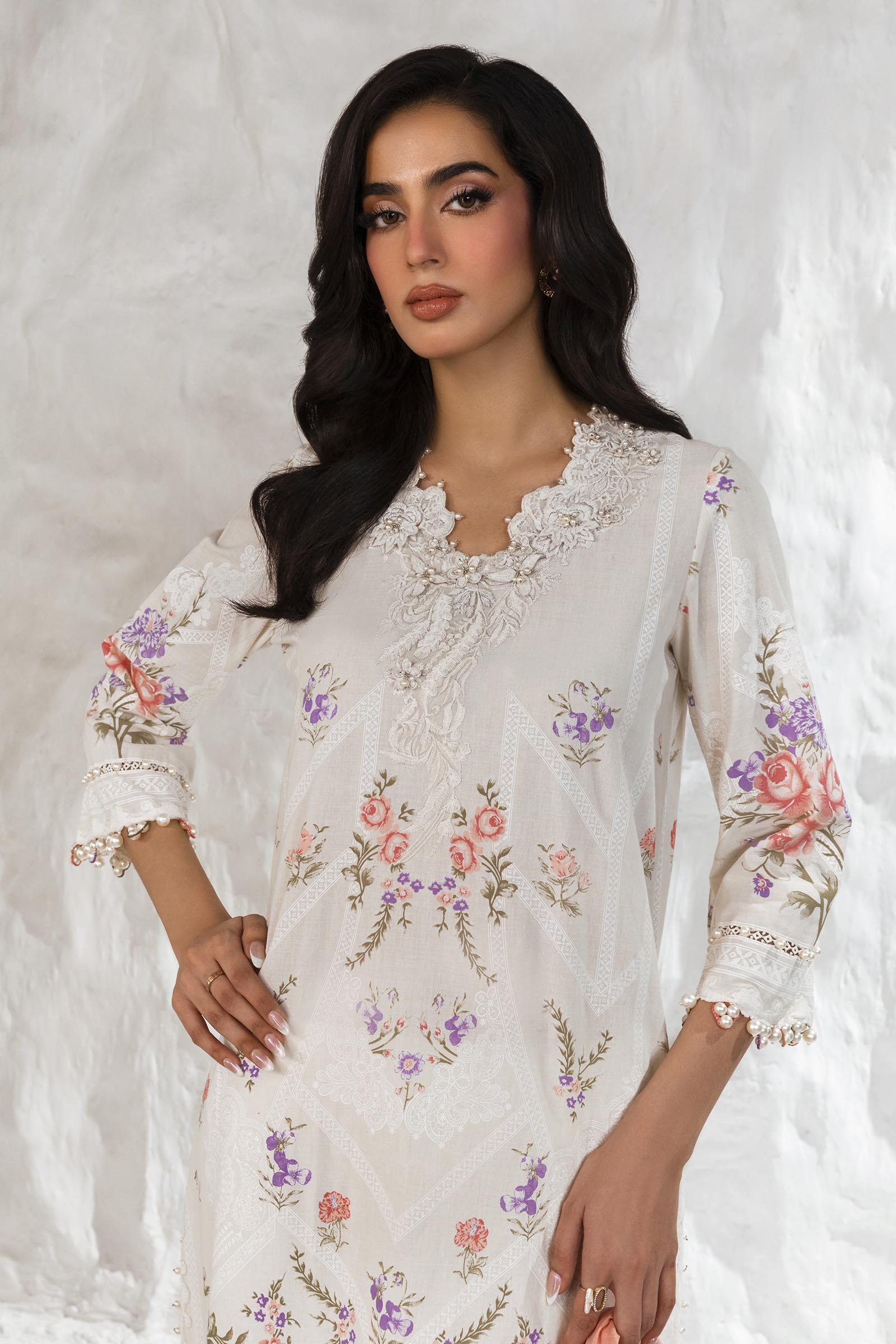 Unstitched 3 Piece Lawn Suit