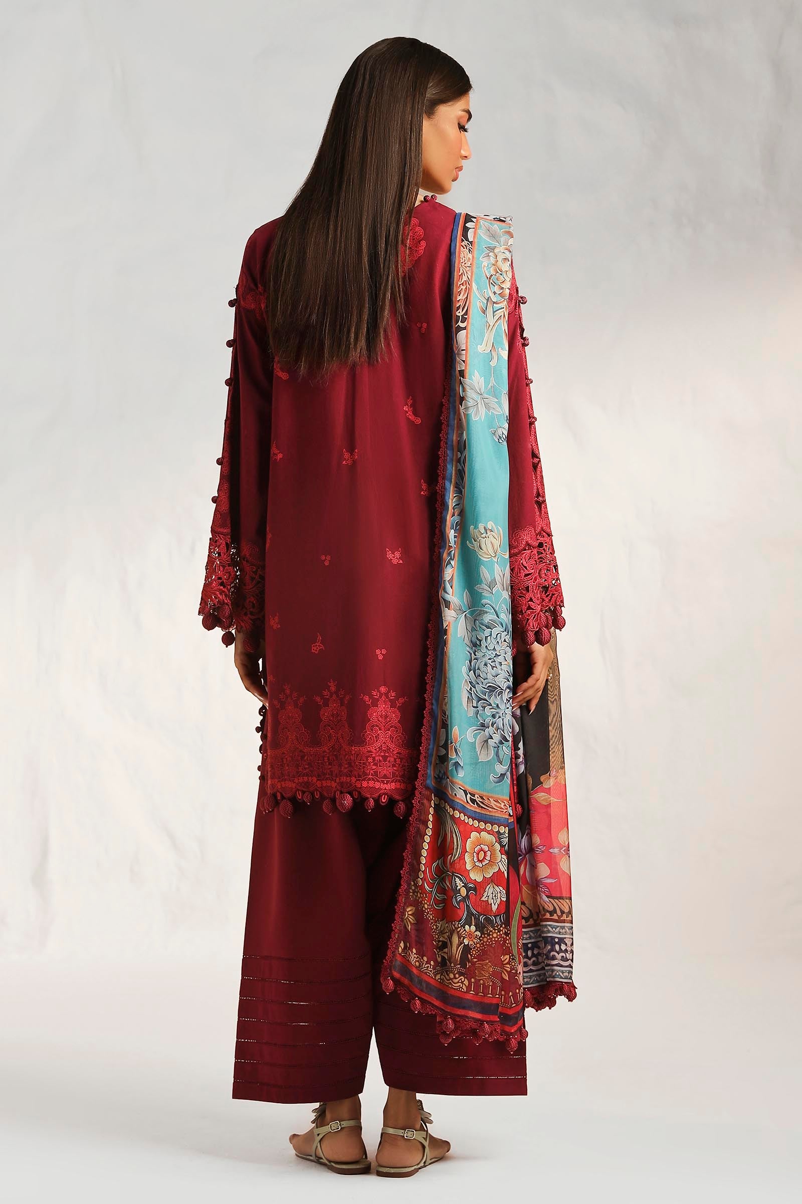 Unstitched 3 Piece Lawn Suit