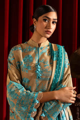 Unstitched Winter Slub 3 Piece Suit
